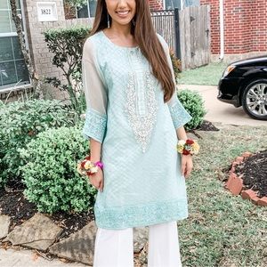 COPY - Agha Noor Embellished Kurti Small